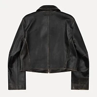 REAL LEATHER JACKET Black