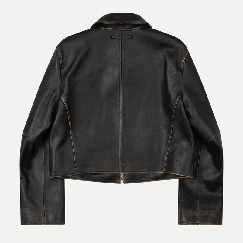 REAL LEATHER JACKET Black