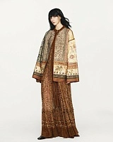 Tasar Silk Doubl-sided Printed Jacket