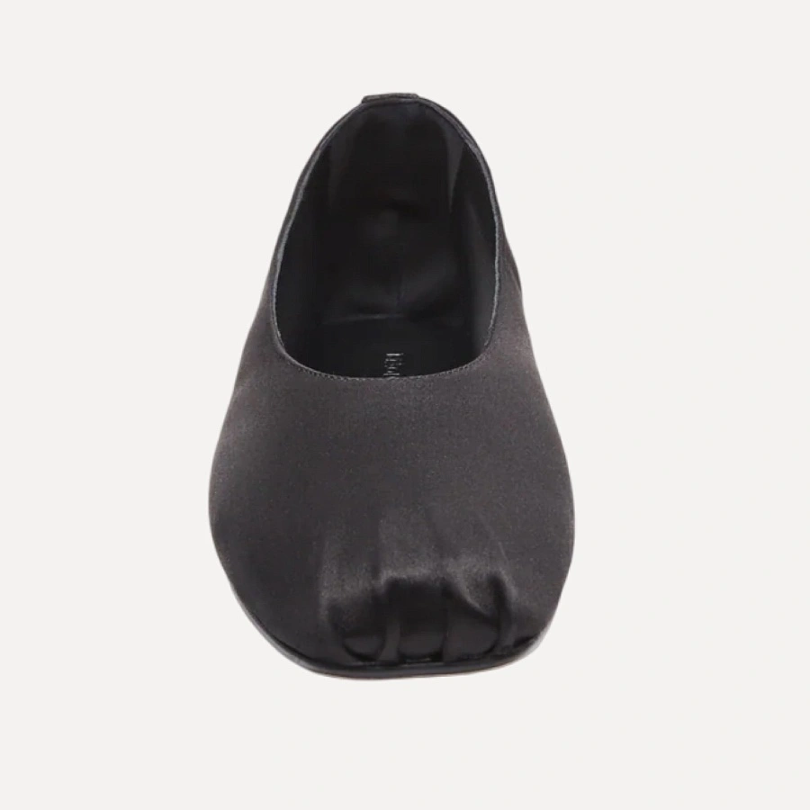 BALLET FLATS BLACK EMBROIDERY