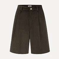 Dark green corduroy Bermuda shorts
