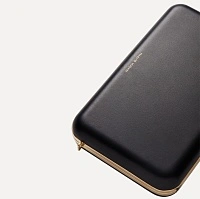 LELIA CLUTCH BLACK LEATHER