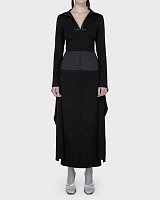 SHAWL SKIRT BLACK