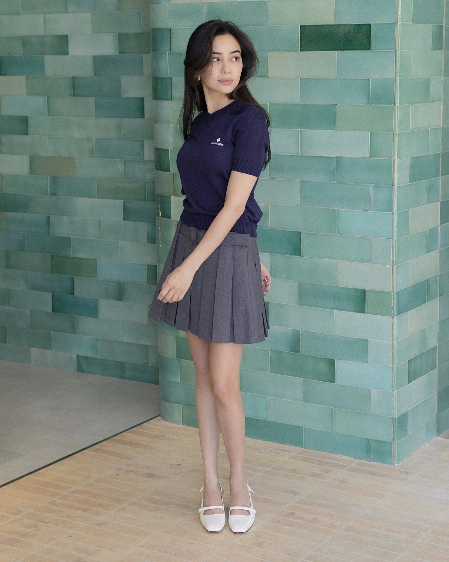 Side Bow Square Toe High Heels