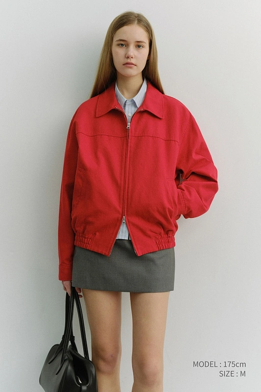 UNISEX COLLARED BLOUSON JACKET