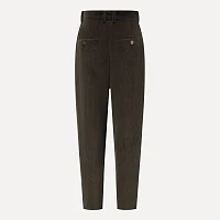 Dark green corduroy 3D skinny pants