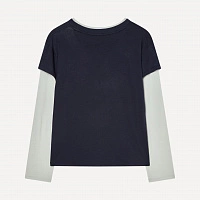 CREPE LAYERED CAP SLEEVE T-SHIRTS