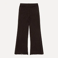 DAMAGED KNIT BOOT-CUT PANTS