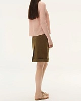 Pink Linen Knitted Cardigan