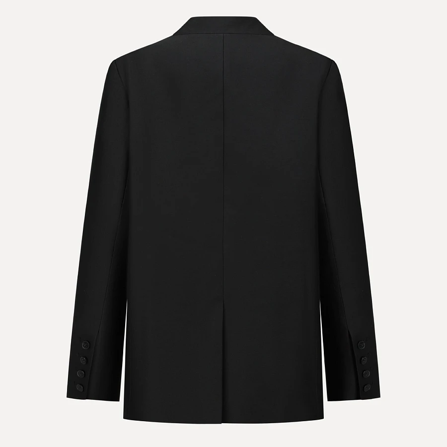 Black Fake Collar Silhouette Suit