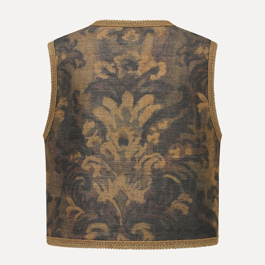 Acanthus Button Knot Vest