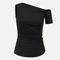 Black One Shoulder Top