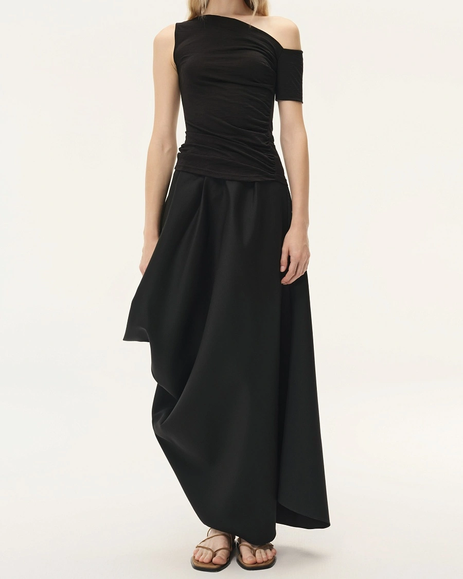 Black One Shoulder Top