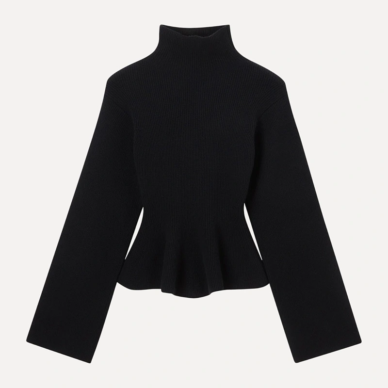 Sculptural knitted top