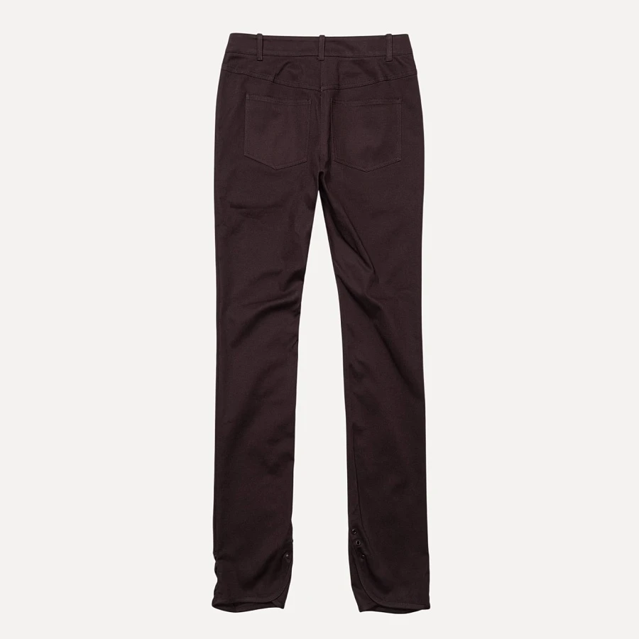 SLIT HEM SLIM-FIT PANTS