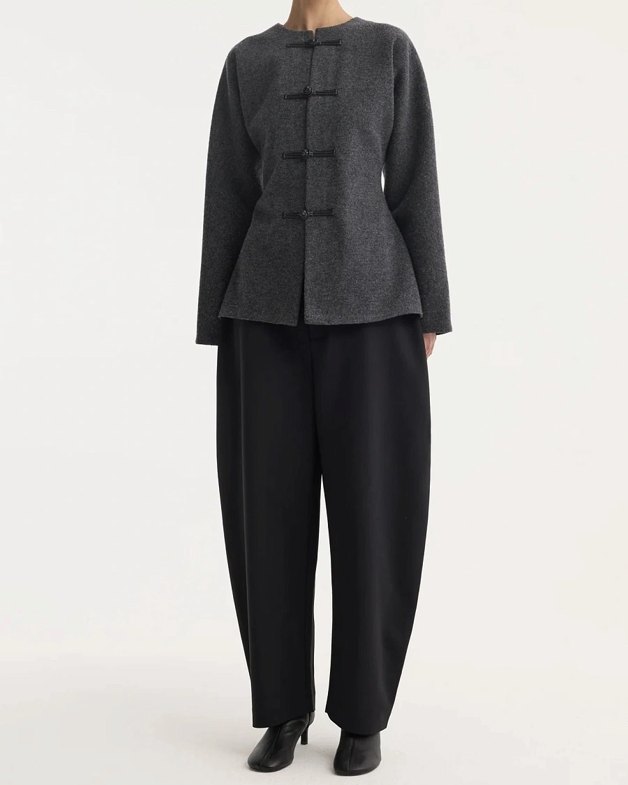 Mandarin waisted cardigan