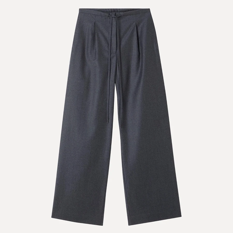 Relaxed soft wool trousers