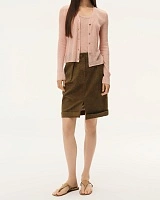 Pink Linen Knitted Cardigan