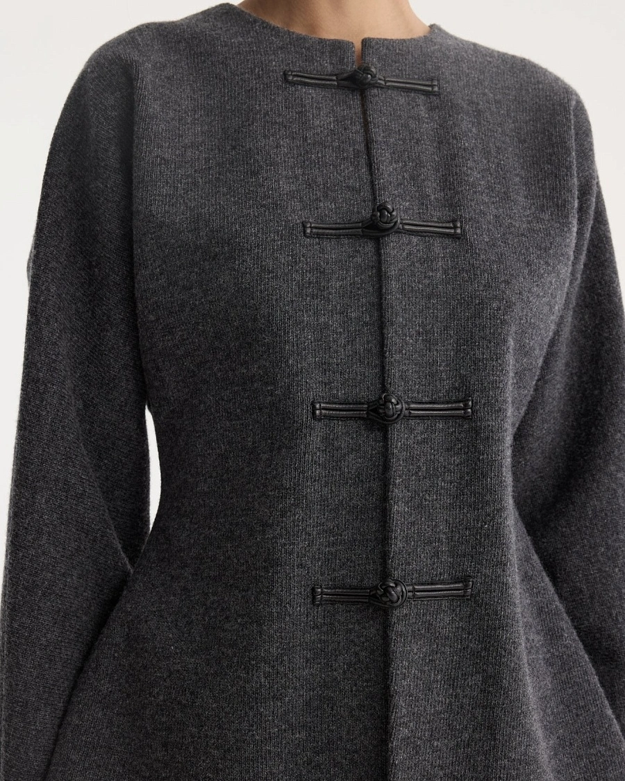 Mandarin waisted cardigan