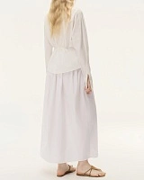 Pure White Side Buckle Shirt