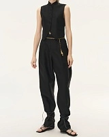 Black Pined Trousers