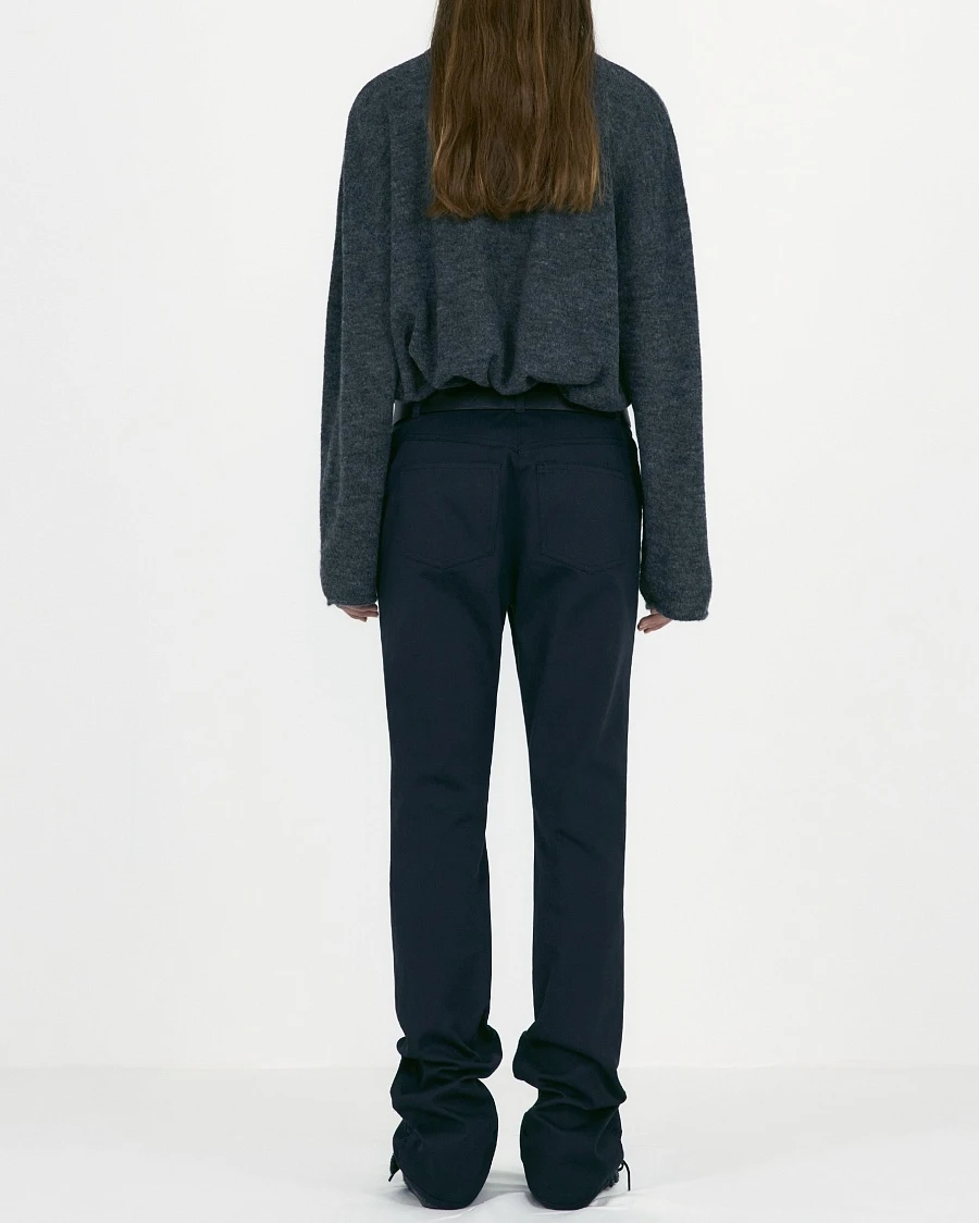 SLIT HEM SLIM-FIT PANTS