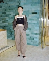 Patchwork knit sling