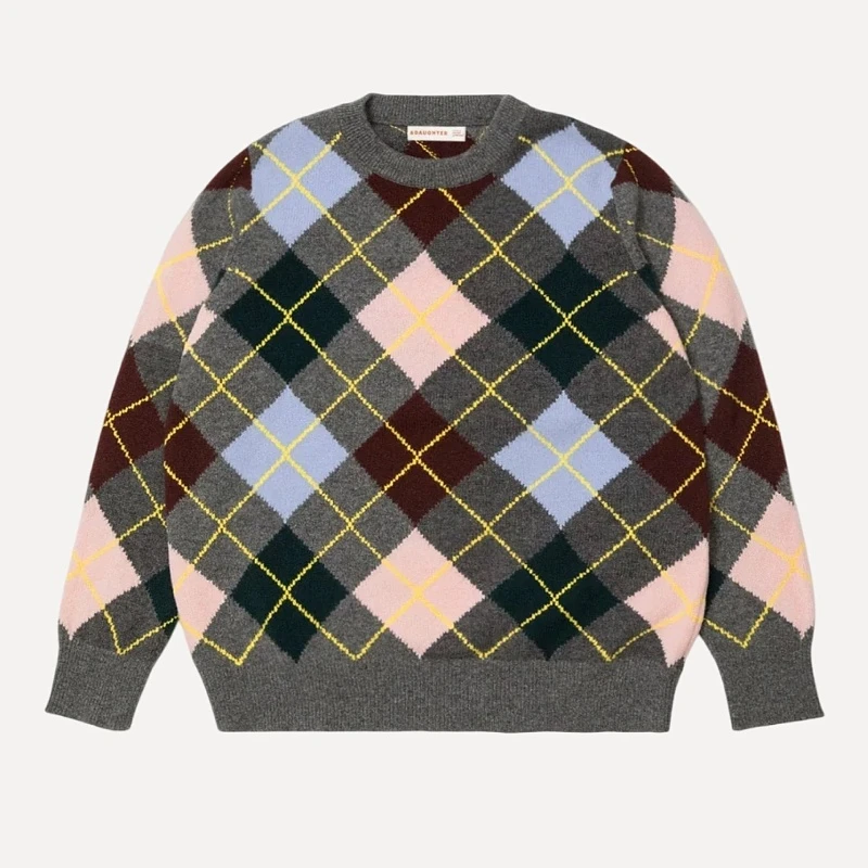 Argyle Slouch Crewneck 6 colours grey