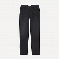 HI-RISE TAPERED DENIM BLACK
