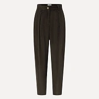 Dark green corduroy 3D skinny pants