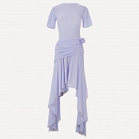 Foggy Blue Jersey Sun Dress