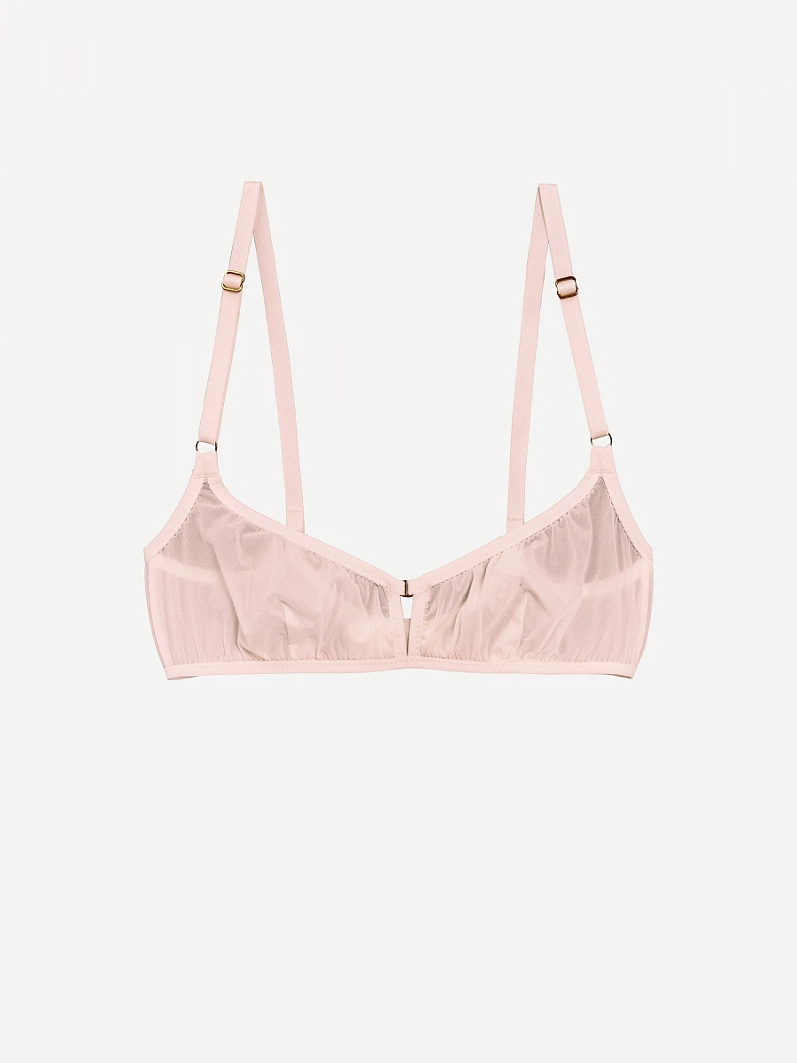DEMI бюстгальтер с половинкой чашки из двойного тюля