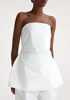 Sculptural 
cotton top