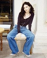 Knit cardigan (navy)