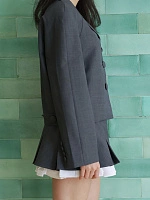 Oversized short jacket