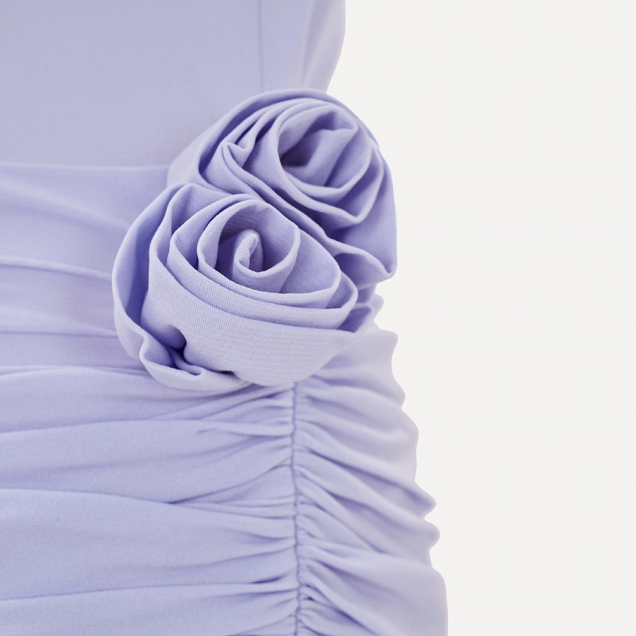 Foggy Blue Jersey Sun Dress