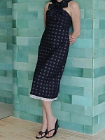 Crossover bow long dress