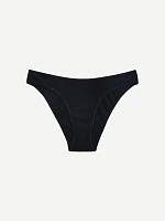 LORA трусики черные классика с завышенной посадкой из вискозы