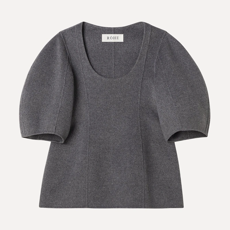 Sculptural double-face top