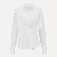 Pure White Side Buckle Shirt