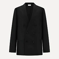 Black Fake Collar Silhouette Suit