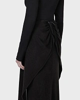 SHAWL SKIRT BLACK