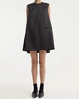 Sculptural cape dress