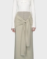 SHAWL SKIRT OLIVE
