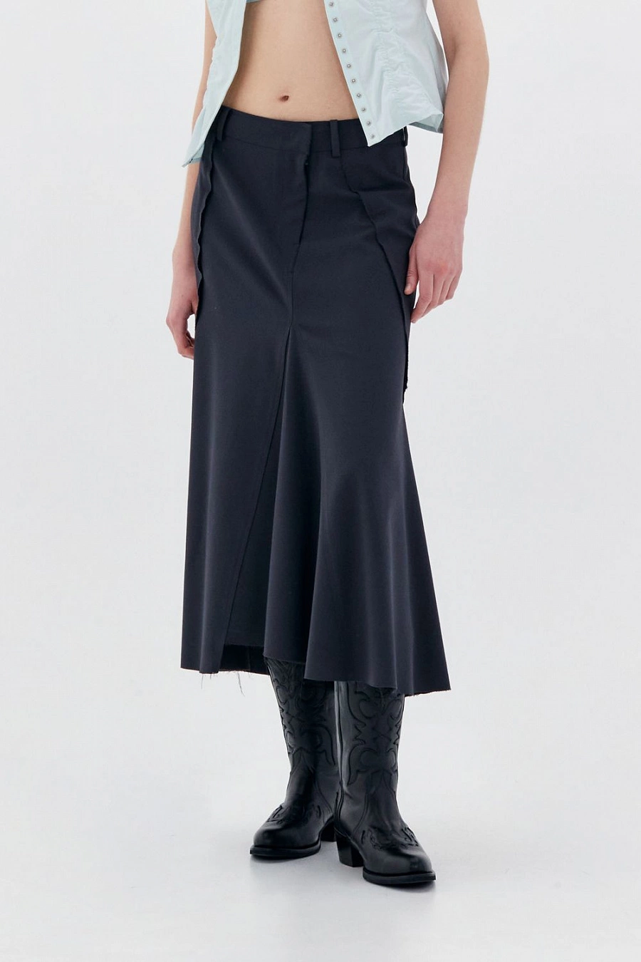 RAW EDGE MERMAID SKIRT