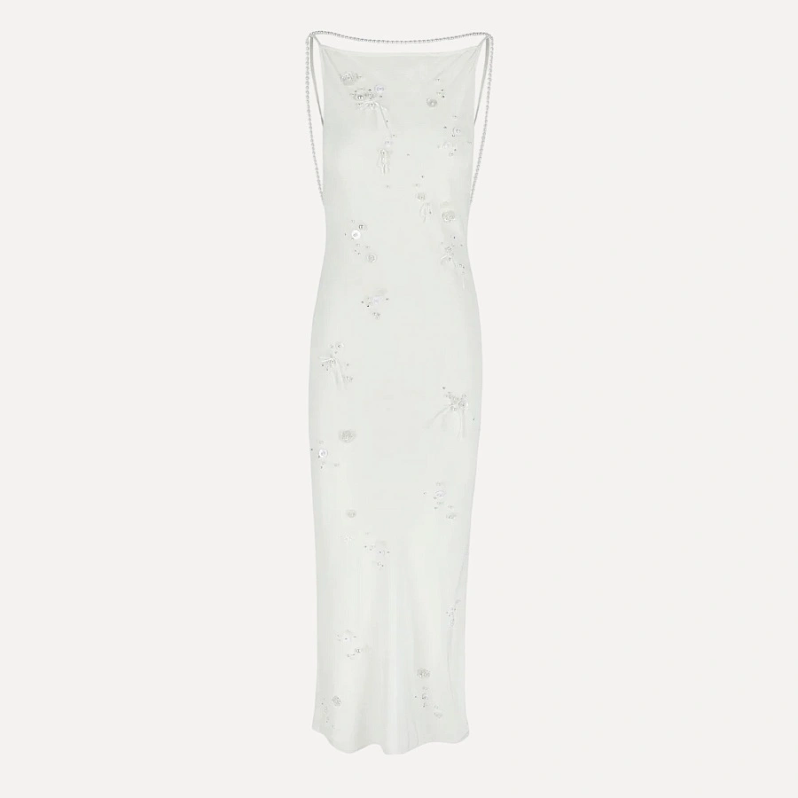 SLIP DRESS PEARL