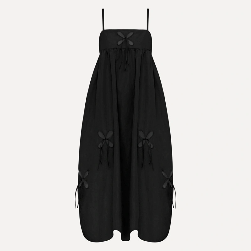 PETAL SUNDRESS BLACK