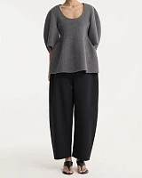 Sculptural double-face top