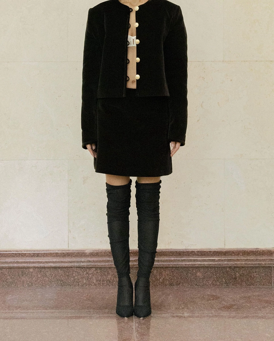 RAZOR 90 THIGH BOOT blk