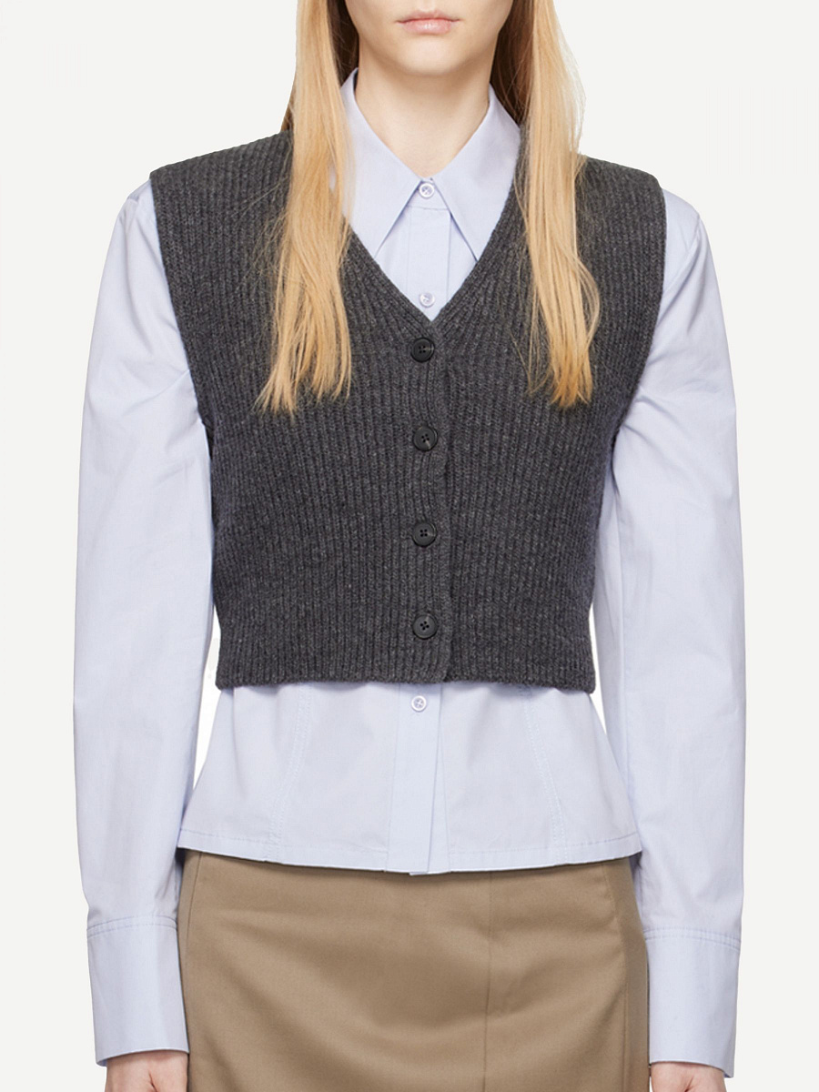 BUTTON UP KNIT VEST